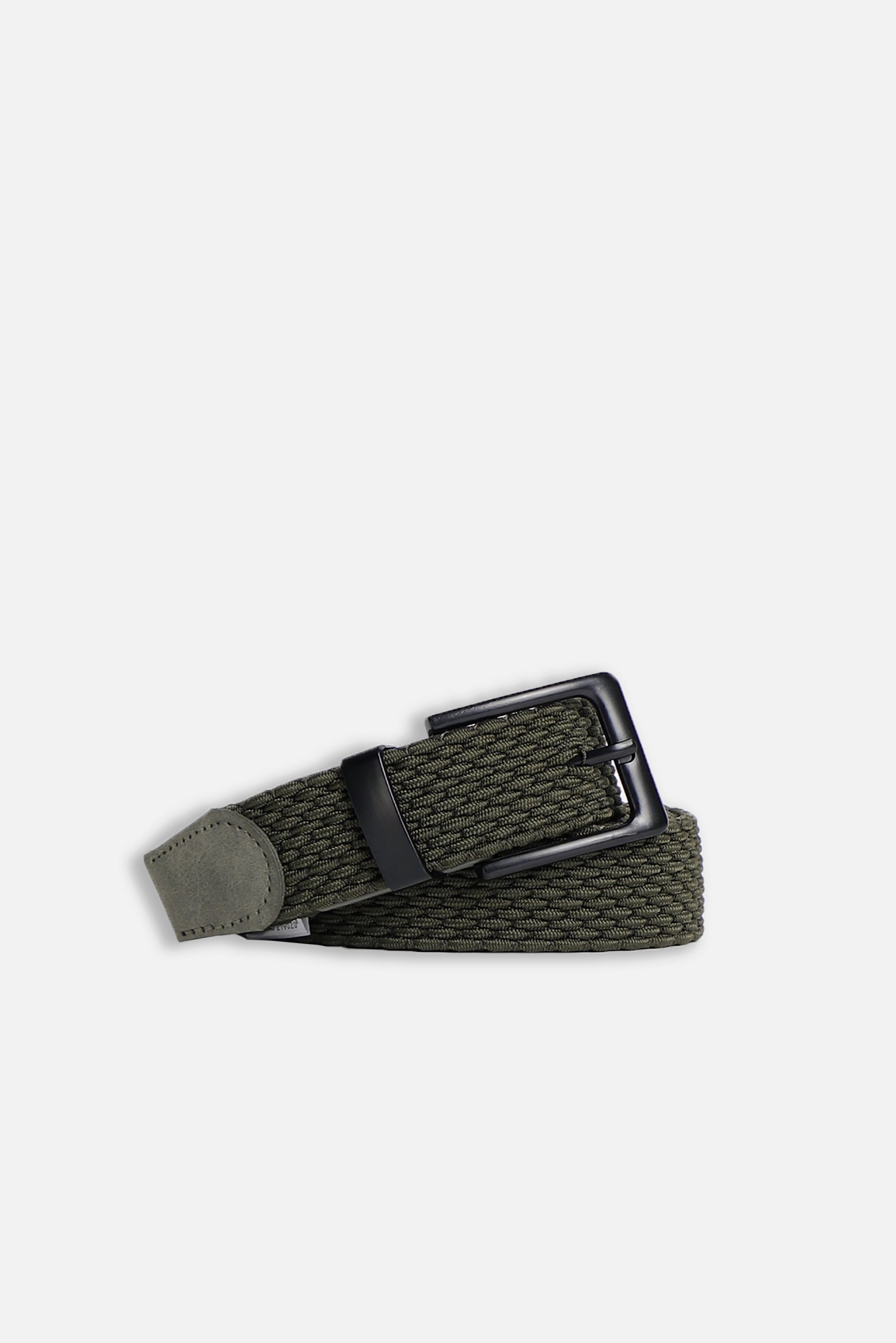 CINTURA CORDA ELASTICA VERDE MILITARE - Sonnybono