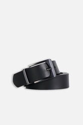 CINTURA DOUBLE FACE CON STAMPA DIAGONALE NERO