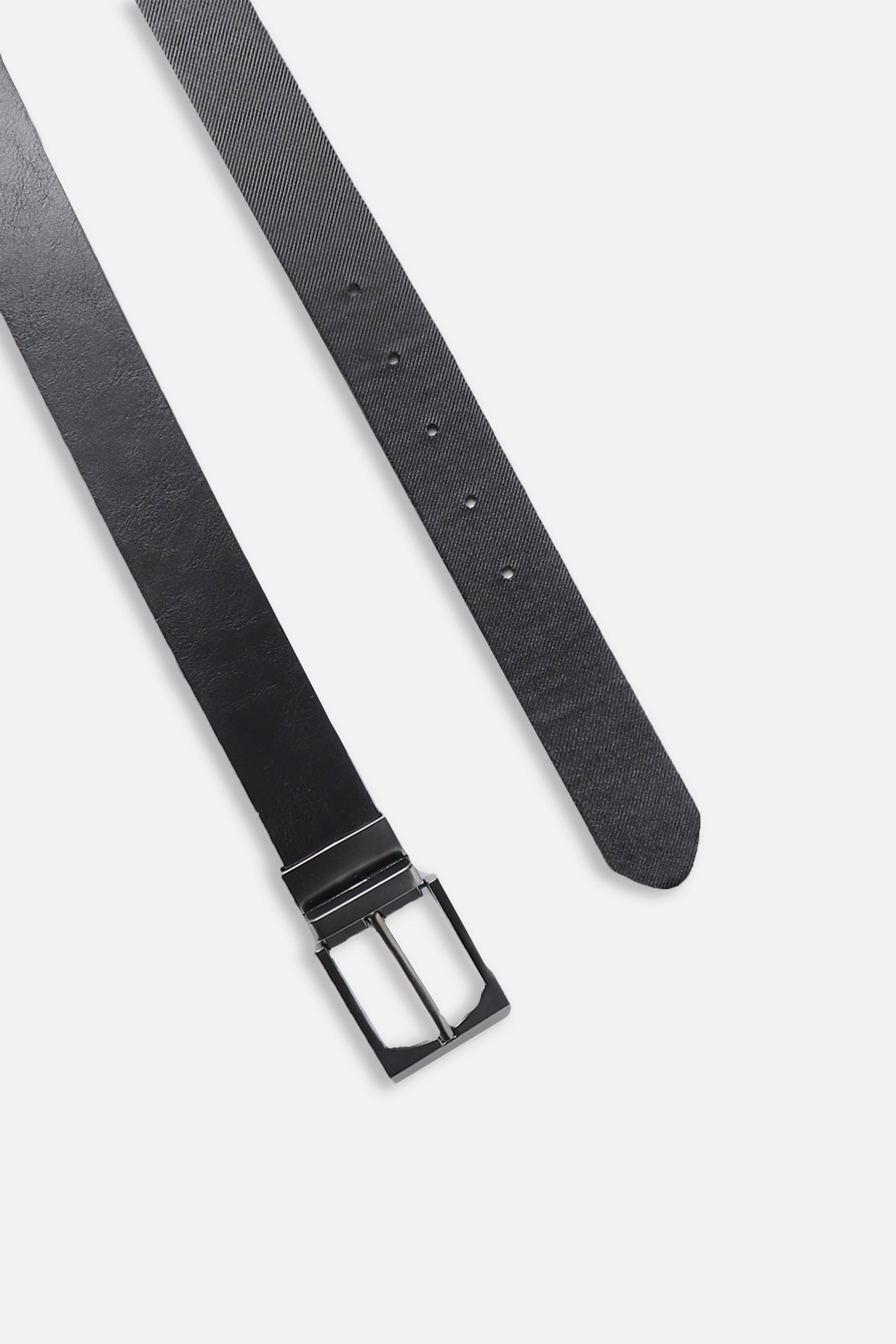 CINTURA DOUBLE FACE CON STAMPA DIAGONALE NERO - Sonnybono