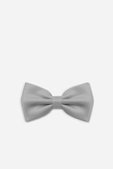 PAPILLON IN RASO TINTA UNITA GRIGIO PERLA