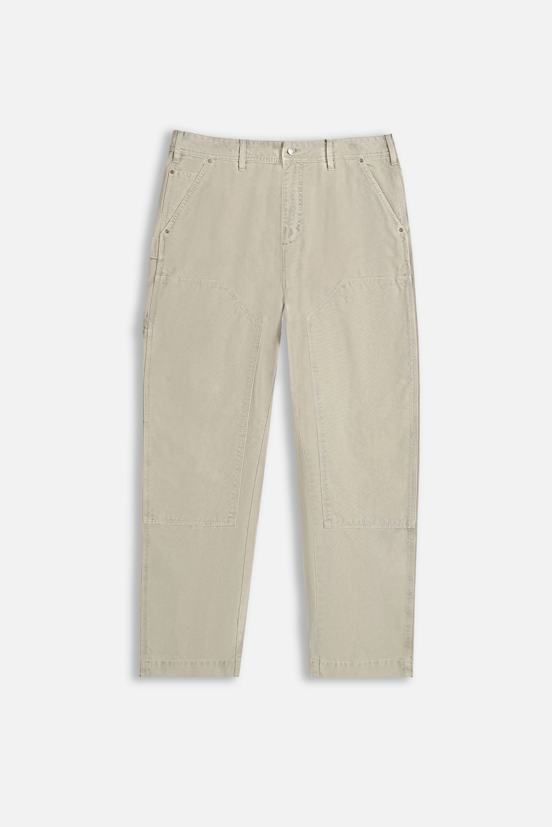 PANTALONI WORKER IN CANVAS SABBIA - Sonnybono