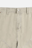 PANTALONI WORKER IN CANVAS SABBIA - Sonnybono