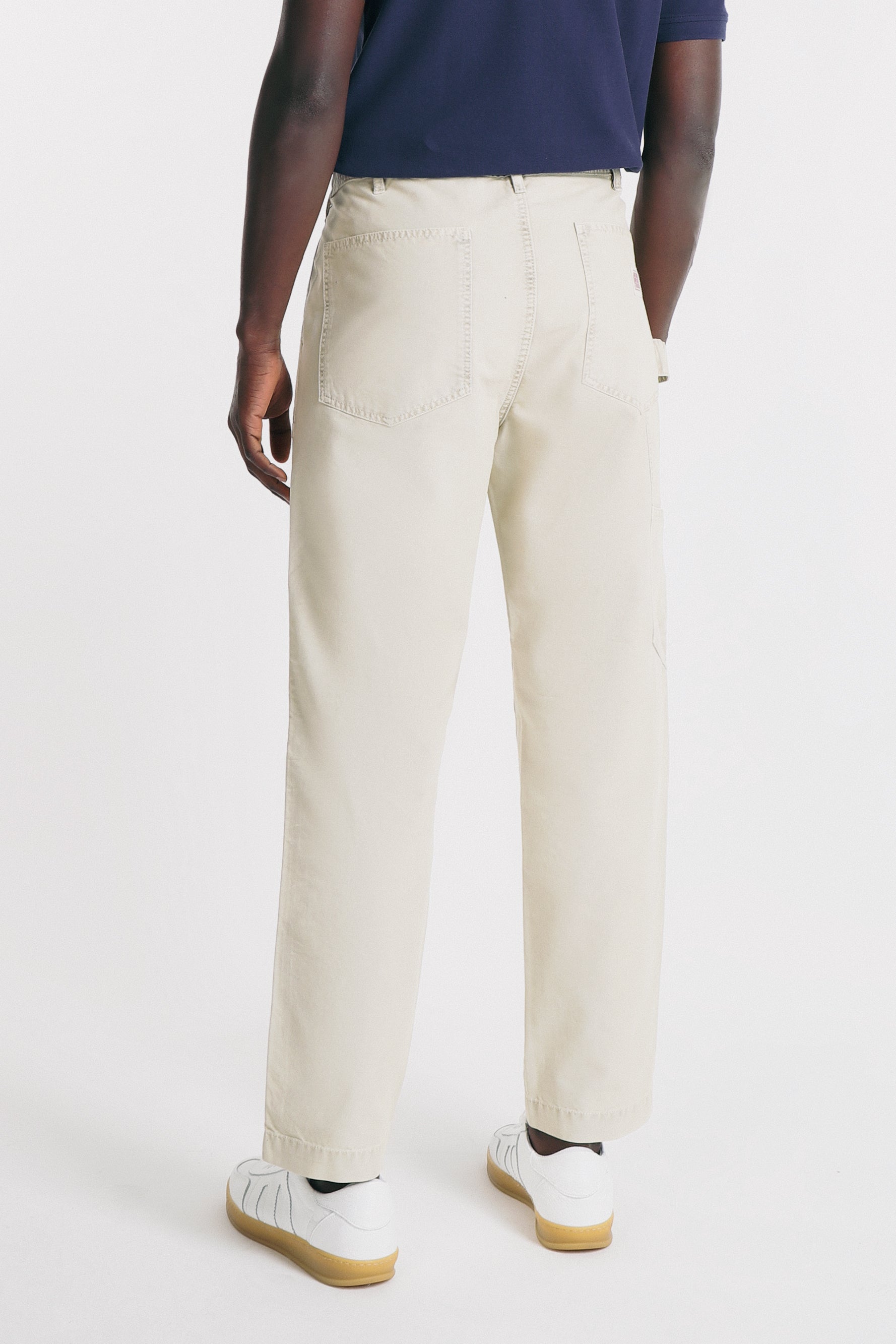PANTALONI WORKER IN CANVAS SABBIA - Sonnybono