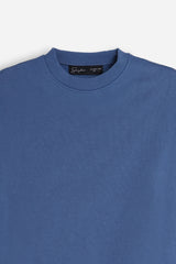 FELPA GIROCOLLO BASIC COBALTO