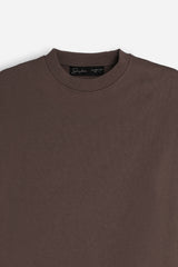 FELPA GIROCOLLO BASIC MARRONE