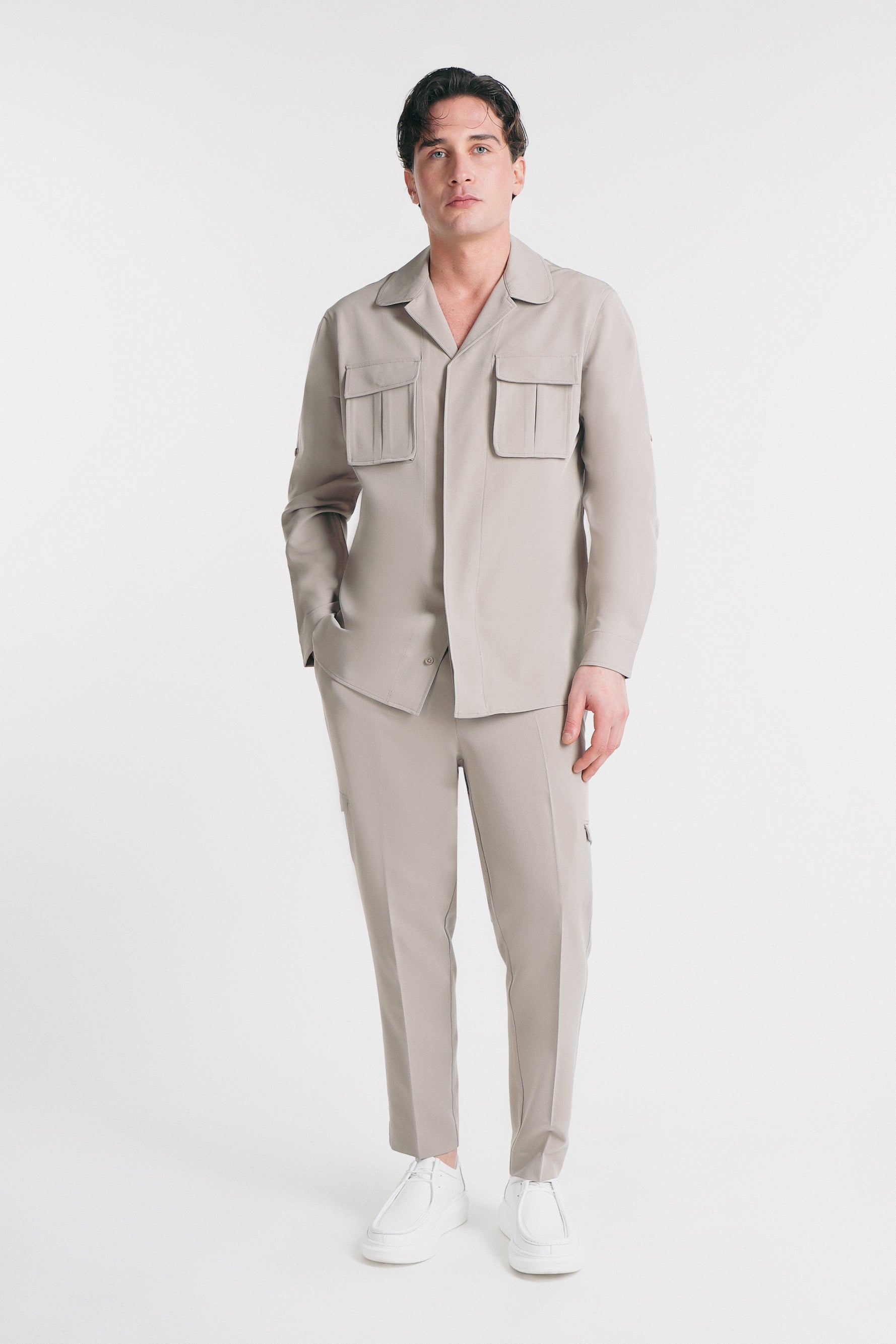 GIUBBOTTO OVERSHIRT SABBIA - Sonnybono