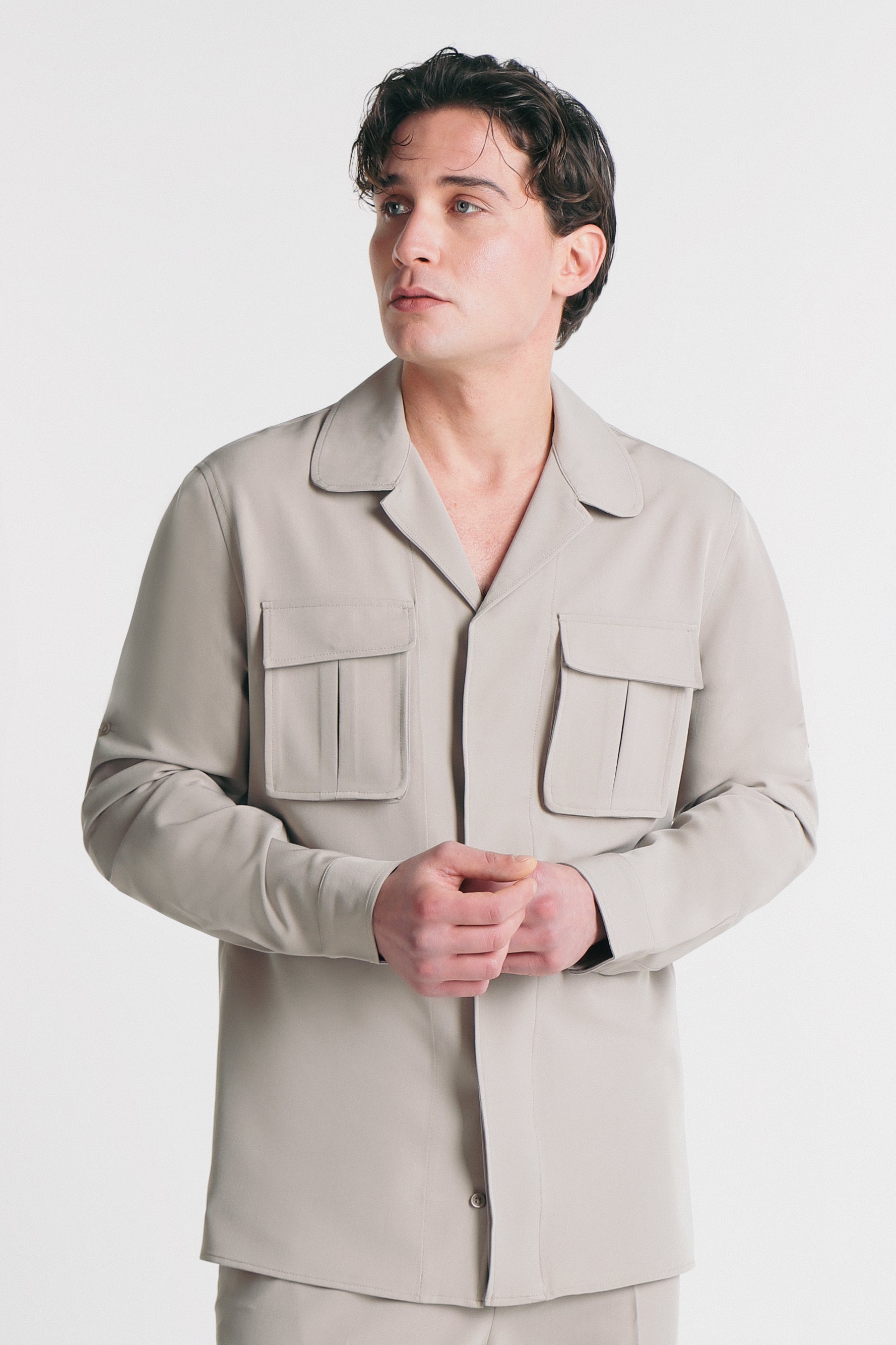 GIUBBOTTO OVERSHIRT SABBIA - Sonnybono