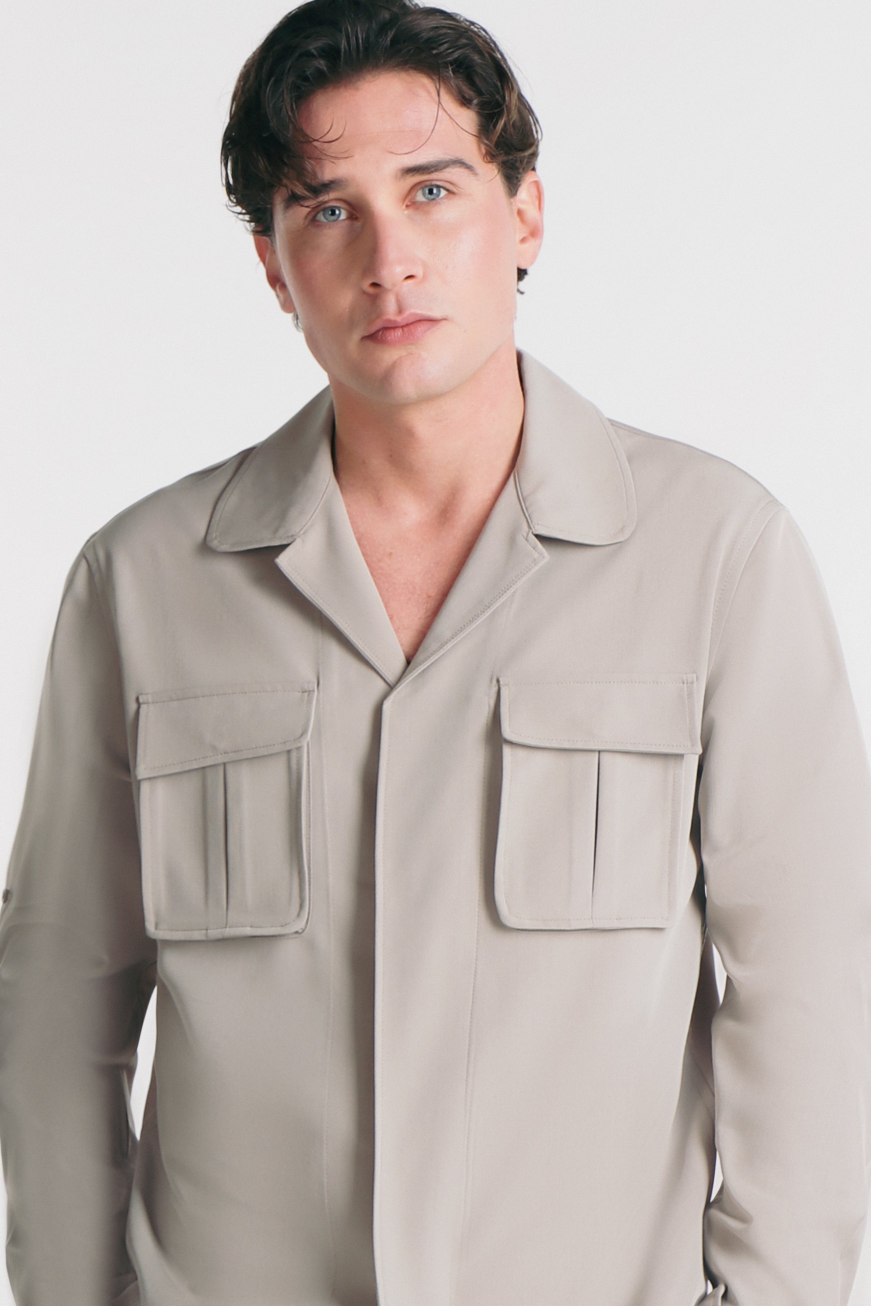 GIUBBOTTO OVERSHIRT SABBIA - Sonnybono