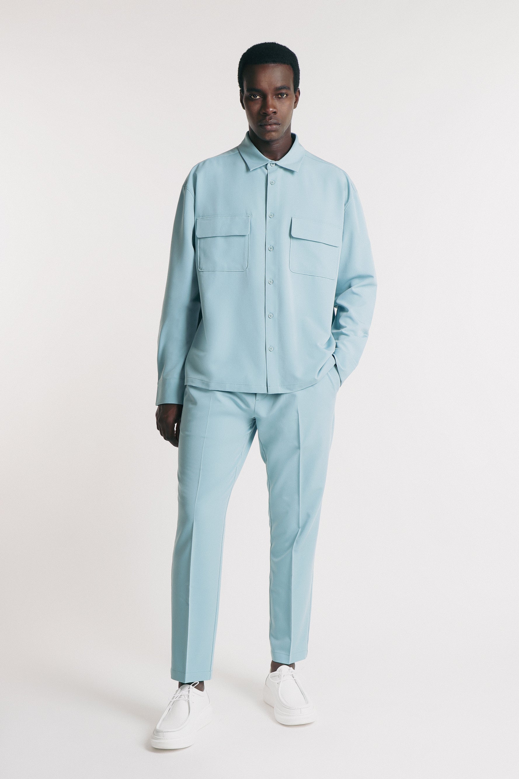 OVERSHIRT IN POLIVISCOSA POLVERE - Sonnybono