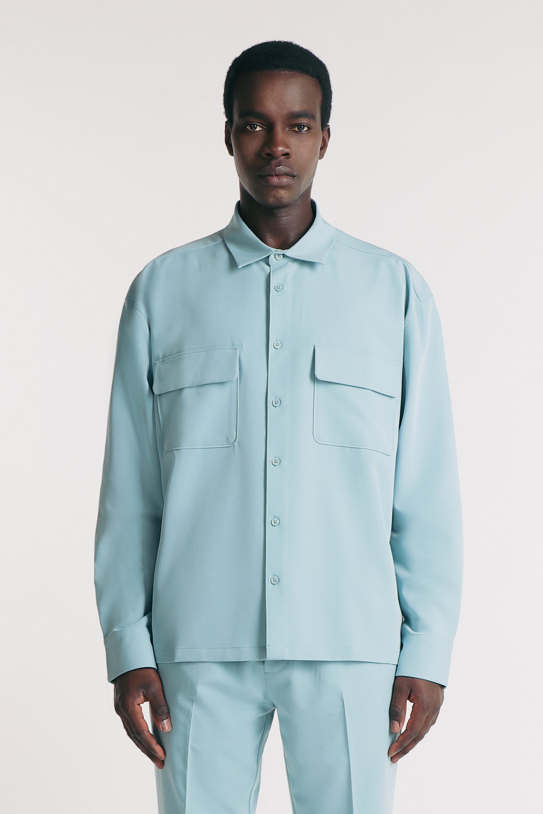 OVERSHIRT IN POLIVISCOSA POLVERE - Sonnybono