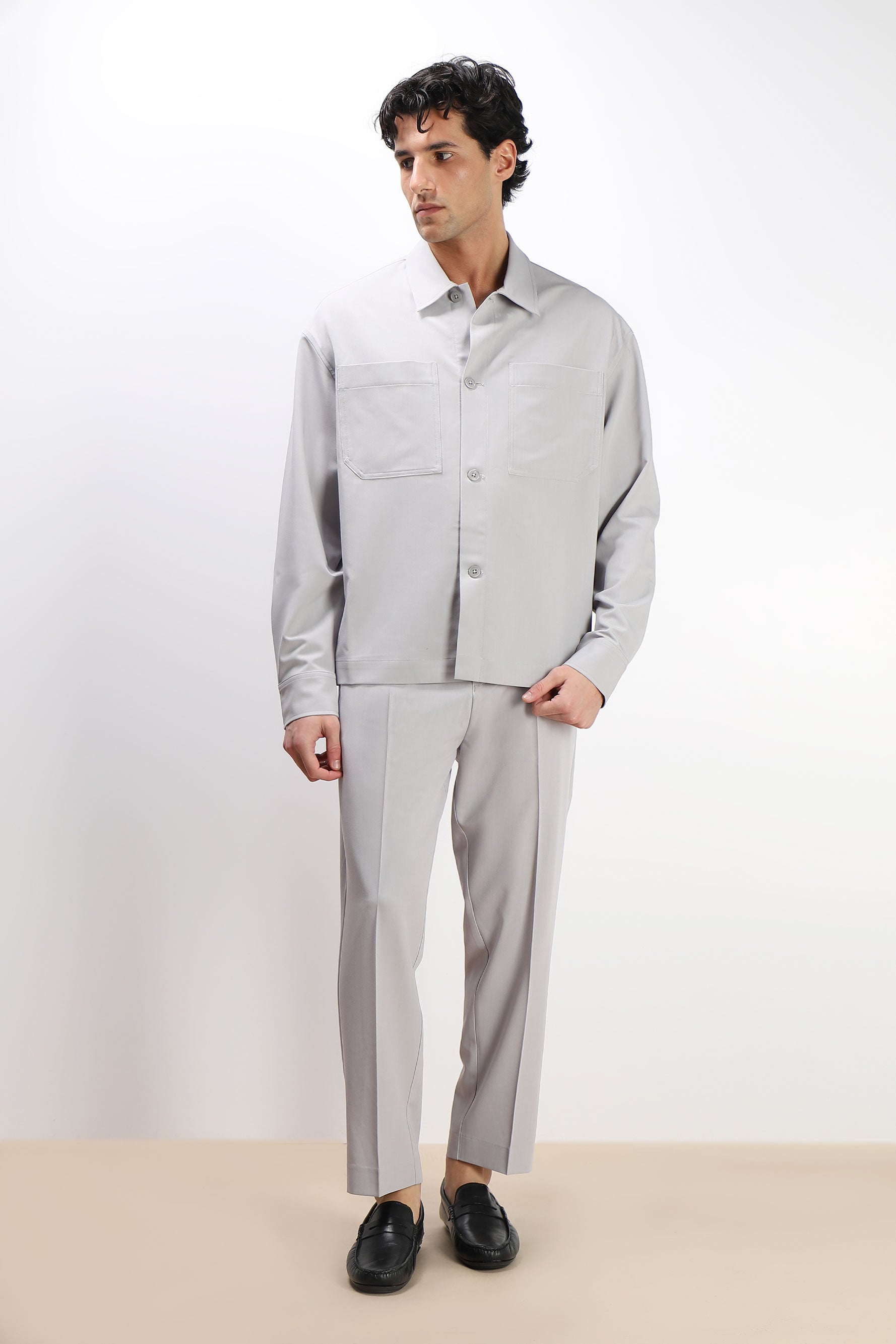 PANTALONE JOGGER MORBIDO GRIGIO GHIACCIO