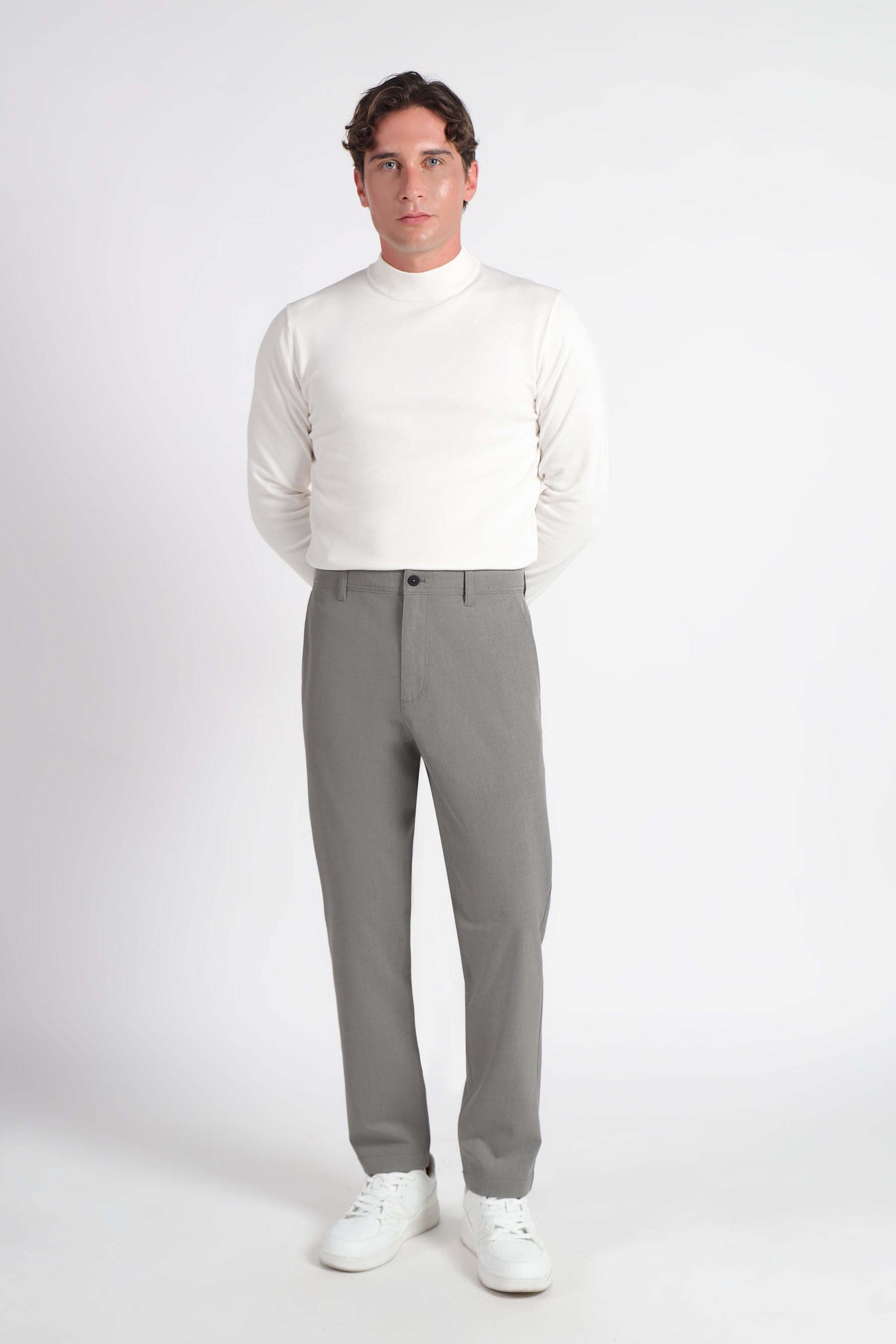 PANTALONE CHINO FORMAL GRIGIO SCURO - Sonnybono