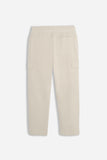 PANTALONE JOGGER IN FELPA E COULISSE BEIGE CHIARO