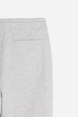 PANTALONE IN FELPA JOGGER M ECRU
