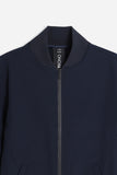 GIUBBOTTO BOMBER IN SOFT SHELL BLEU