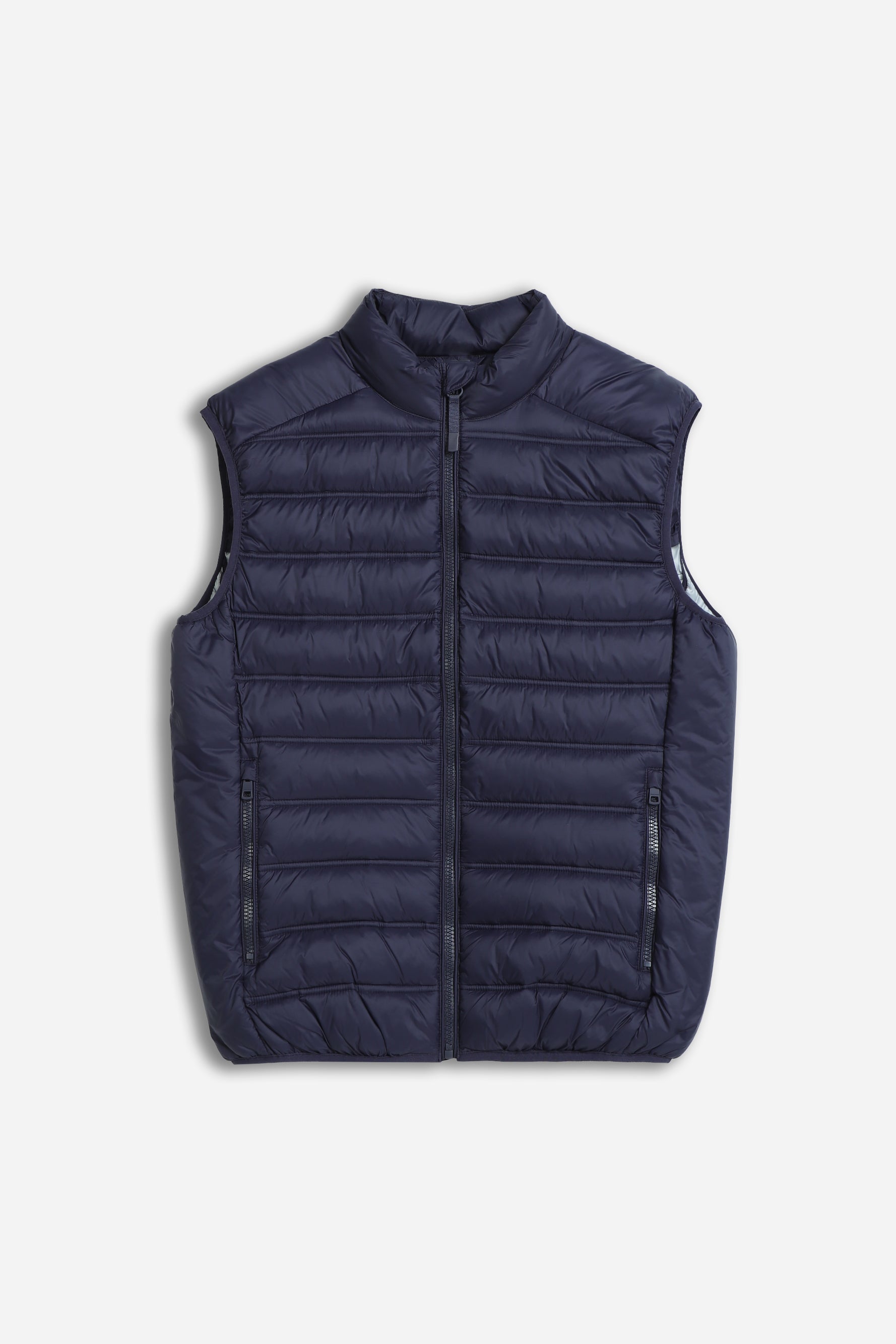 GILET LEGGERO TRAPUNTATO BLEU - Sonnybono