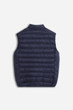 GILET LEGGERO TRAPUNTATO BLEU - Sonnybono