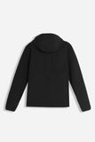 GIUBBOTTO IN SOFTSHELL CON CAPPUCCIO NERO