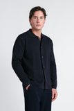 MAGLIA OVERSHIRT IN PUNTO MILANO BLEU - Sonnybono