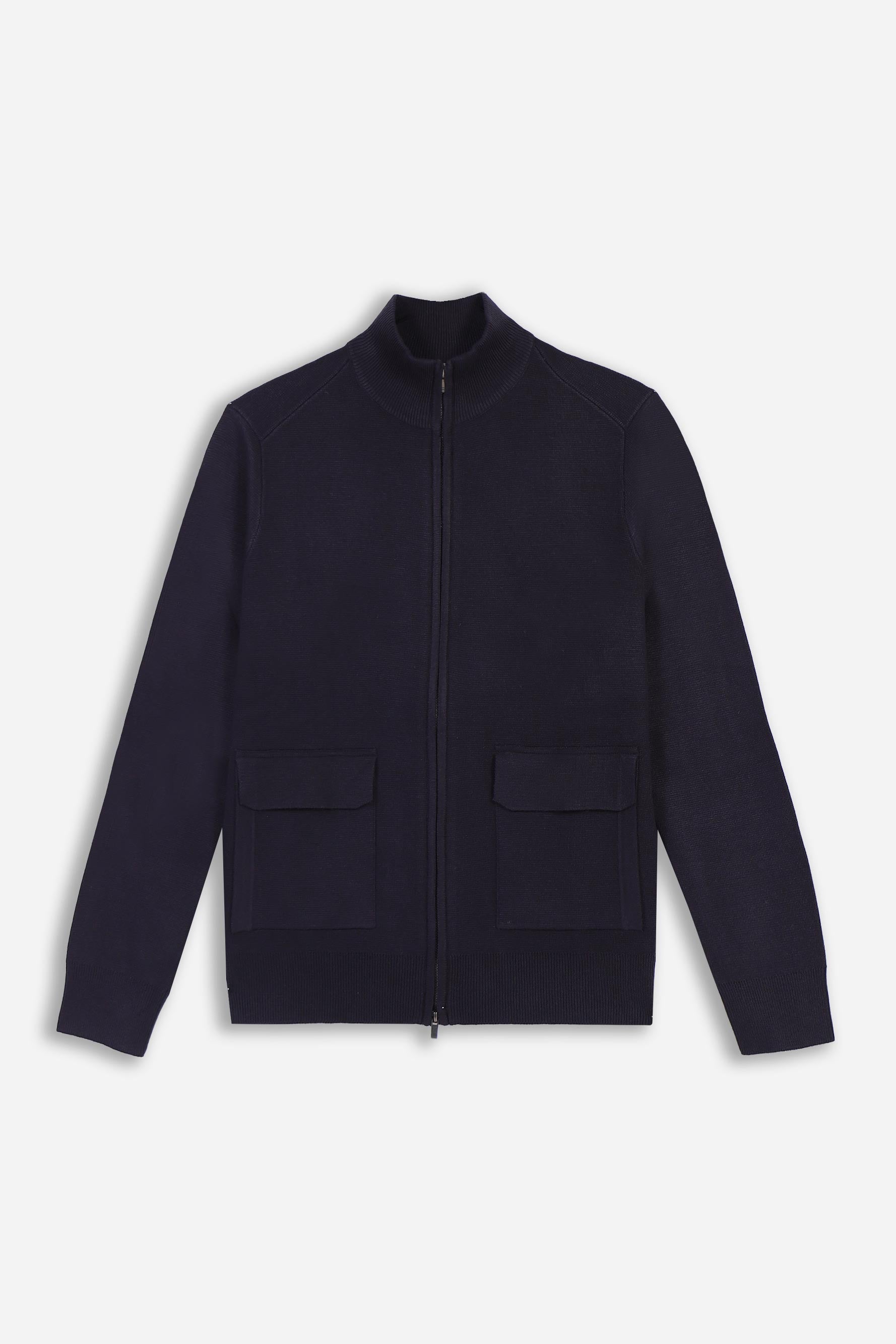 MAGLIA BOMBER IN PUNTO MILANO BLEU - Sonnybono