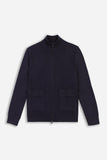 MAGLIA BOMBER IN PUNTO MILANO BLEU - Sonnybono