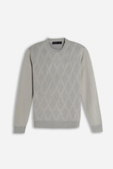 MAGLIA GIROCOLLO STRUTTURATA VANISE' BEIGE CHIARO