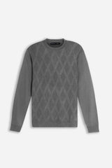 MAGLIA GIROCOLLO STRUTTURATA VANISE' GRIGIO MEDIO