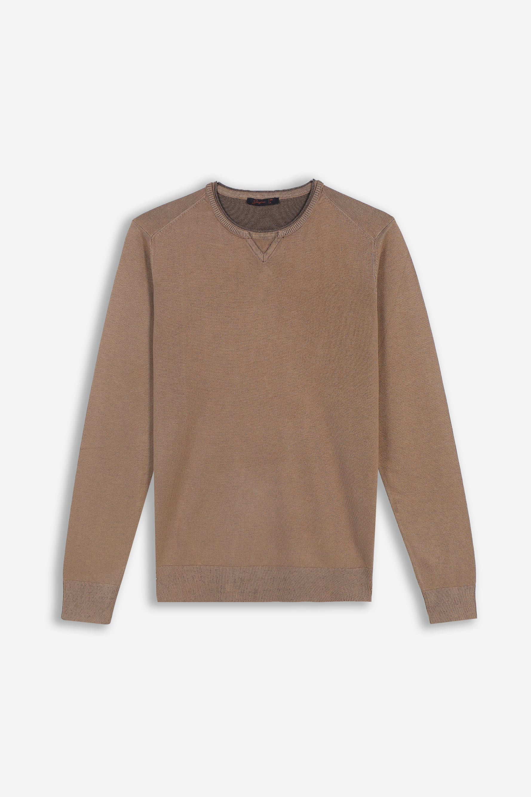 MAGLIA GIROCOLLO BISCOTTO