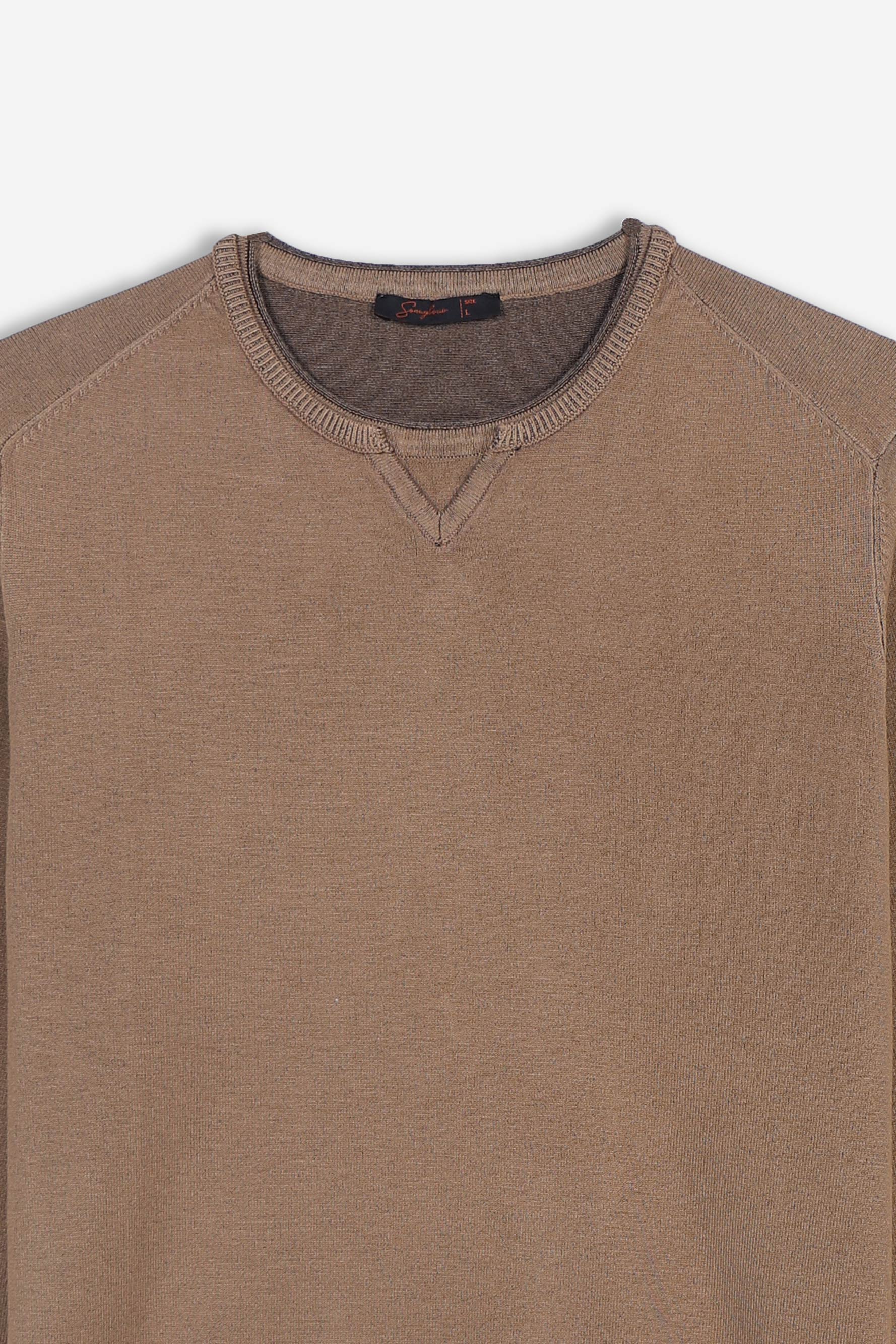 MAGLIA GIROCOLLO BISCOTTO