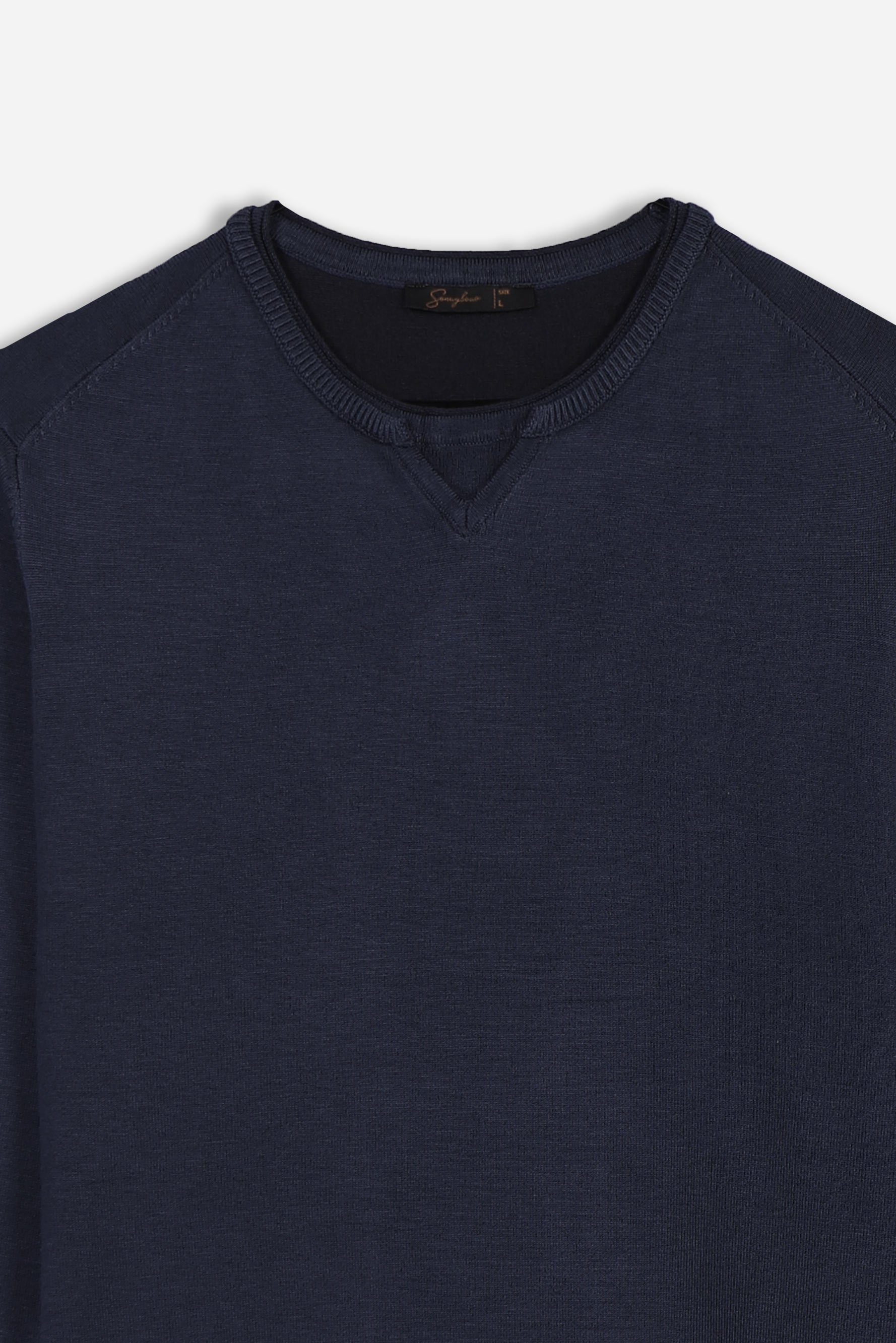 MAGLIA GIROCOLLO BLEU