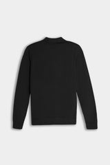 MAGLIA POLO CON COLLO DERBY NERO