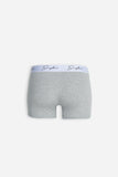 BOXER CON ELASTICO A CONTRASTO GRIGIO