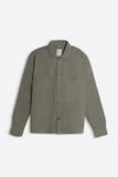 OVERSHIRT IN COTONE DOPPIA TASCA FRONTALE VERDE MILITARE