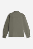 OVERSHIRT IN COTONE DOPPIA TASCA FRONTALE VERDE MILITARE