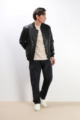 DENIM CARGO BAGGY NERO
