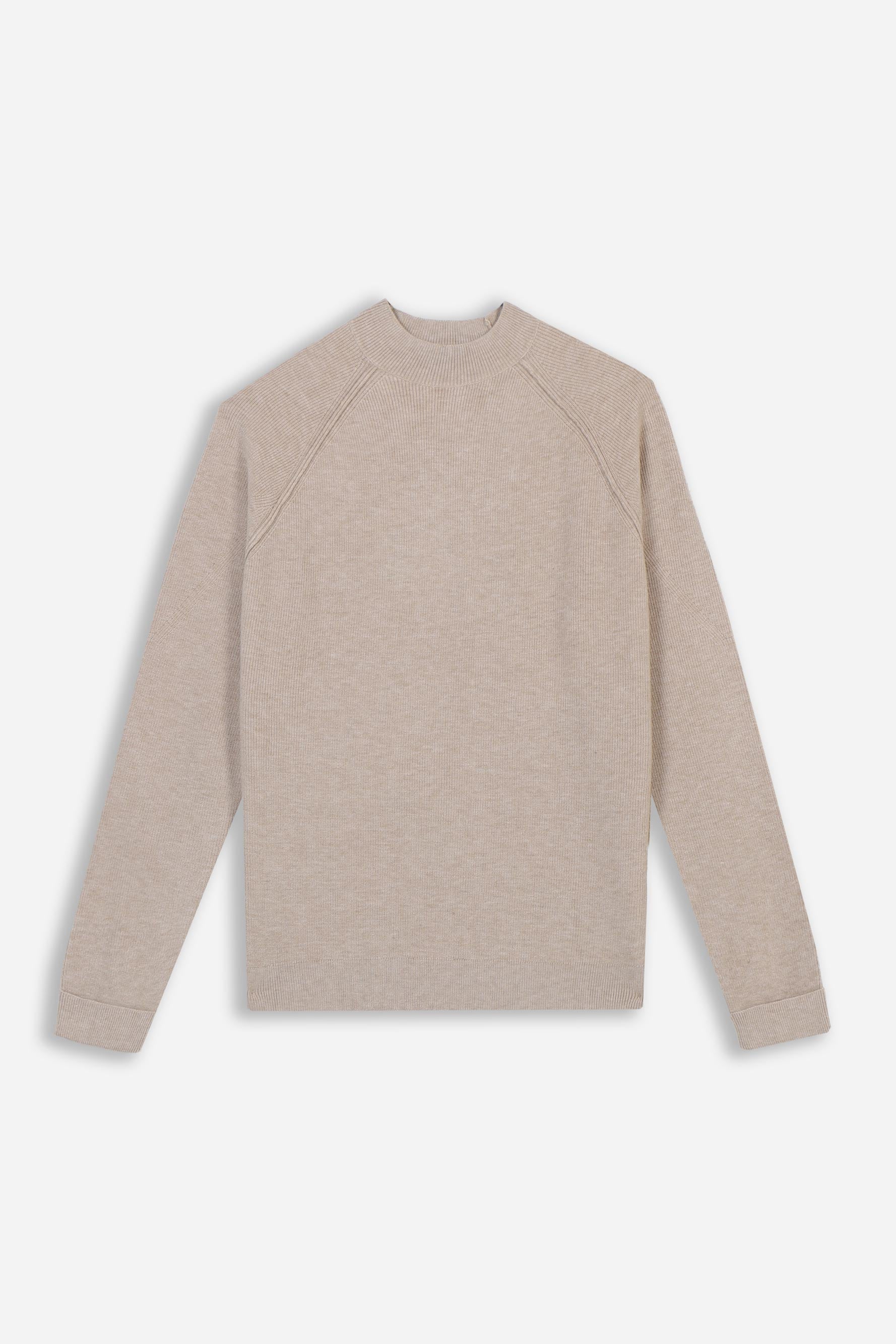 MAGLIA MEZZO COLLO A COSTINE M B.GE CH