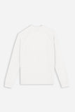 MAGLIA MEZZO COLLO A COSTINE PANNA