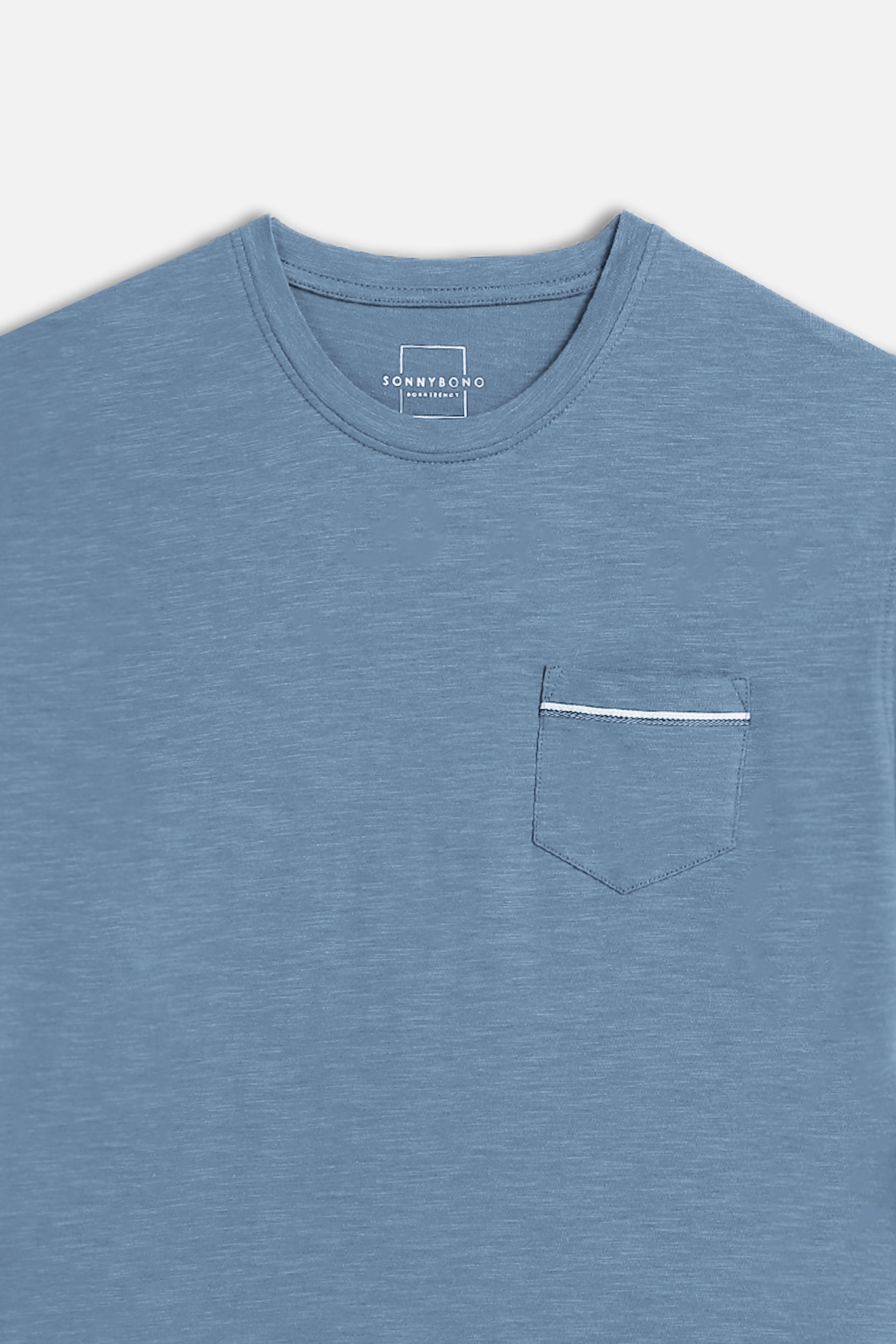 T-SHIRT SLUB CON TASCHINO AVION - Sonnybono