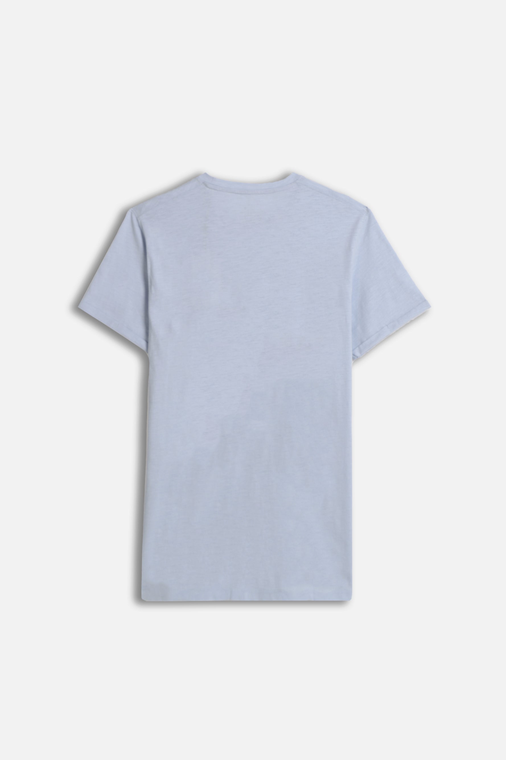 T-SHIRT SLUB CON TASCHINO CELESTE - Sonnybono