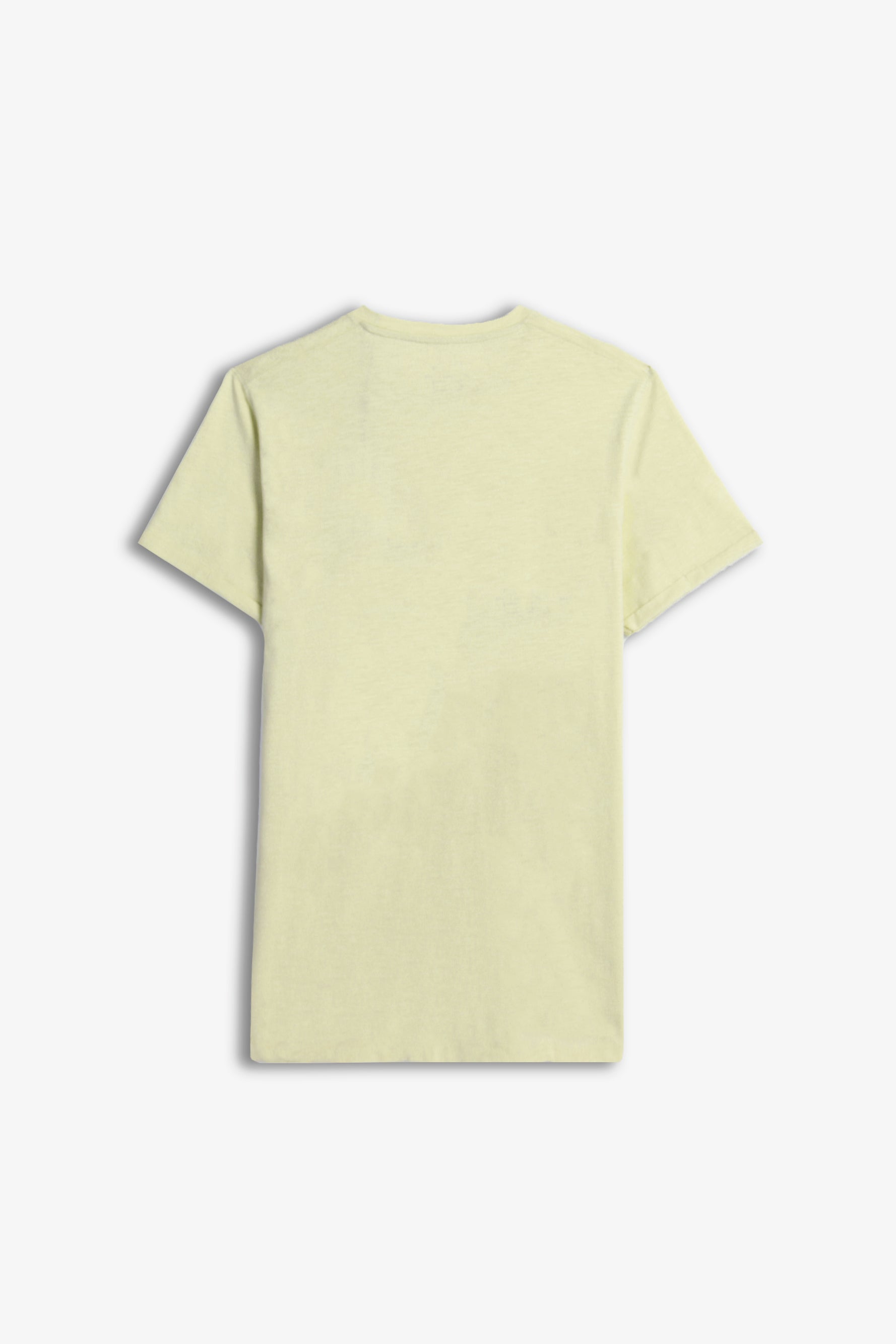 T-SHIRT SLUB CON TASCHINO GIALLO CHIARO - Sonnybono