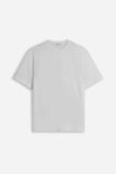 T-SHIRT GIROCOLLO BASIC CON DETTAGLIO GRIGIO GHIACCIO