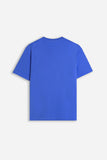 T-SHIRT GIROCOLLO BASIC CON DETTAGLIO ROYAL