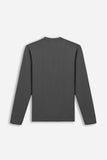 T-SHIRT STRETCH GIROCOLLO MANICA LUNGA ANTRACITE