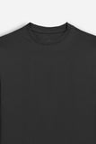 T-SHIRT STRETCH GIROCOLLO MANICA LUNGA NERO