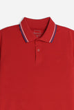POLO IN PIQUET BASIC ROSSO