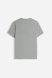 T-SHIRT GIROCOLLO BASIC STRETCH GRIGIO SCURO