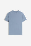 T-SHIRT GIROCOLLO BASIC STRETCH POLVERE