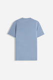 T-SHIRT SCOLLO A V BASIC STRETCH POLVERE