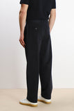 PANTALONE CHINO DOPPIA PENCE E CINTURINO BLEU