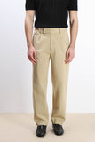 PANTALONE CHINO DOPPIA PENCE E CINTURINO BEIGE SCURO